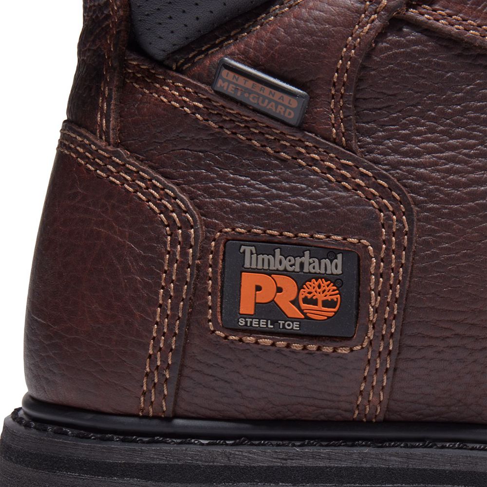 Botas de Trabajo Timberland Hombre Pro® Flexshield Met Guard 6\" Steel Toe Burdeos - Chile PMS-673402